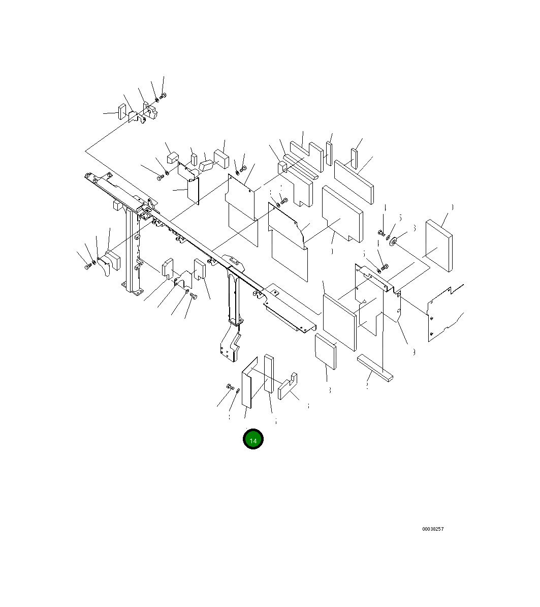 Крышка 21M-54-21940  Komatsu