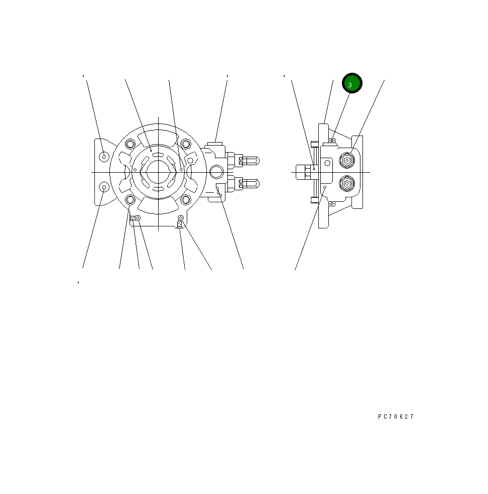 Крышка 266-81-71430  Komatsu