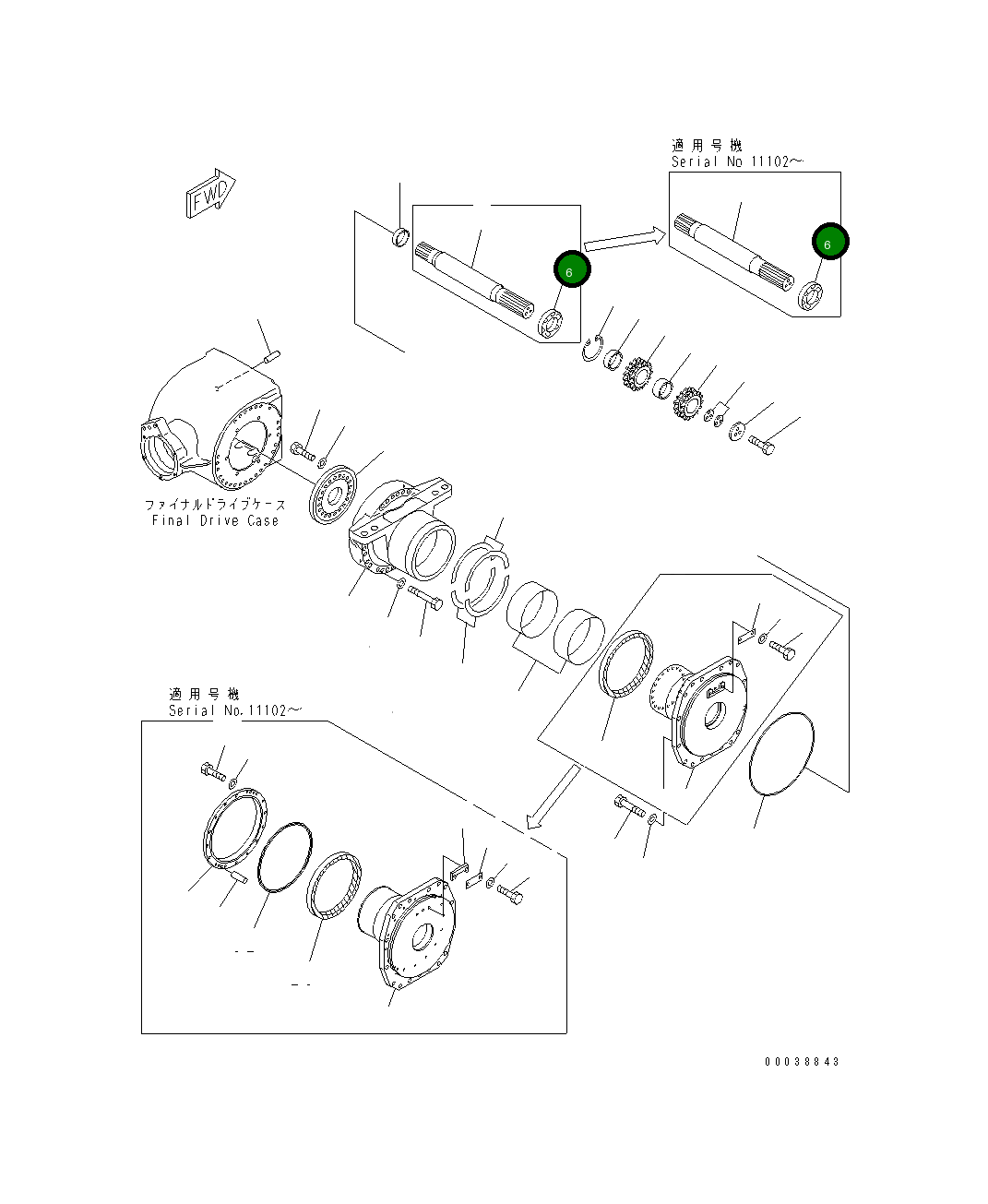 Подшипник 23B-22-12160 Komatsu
