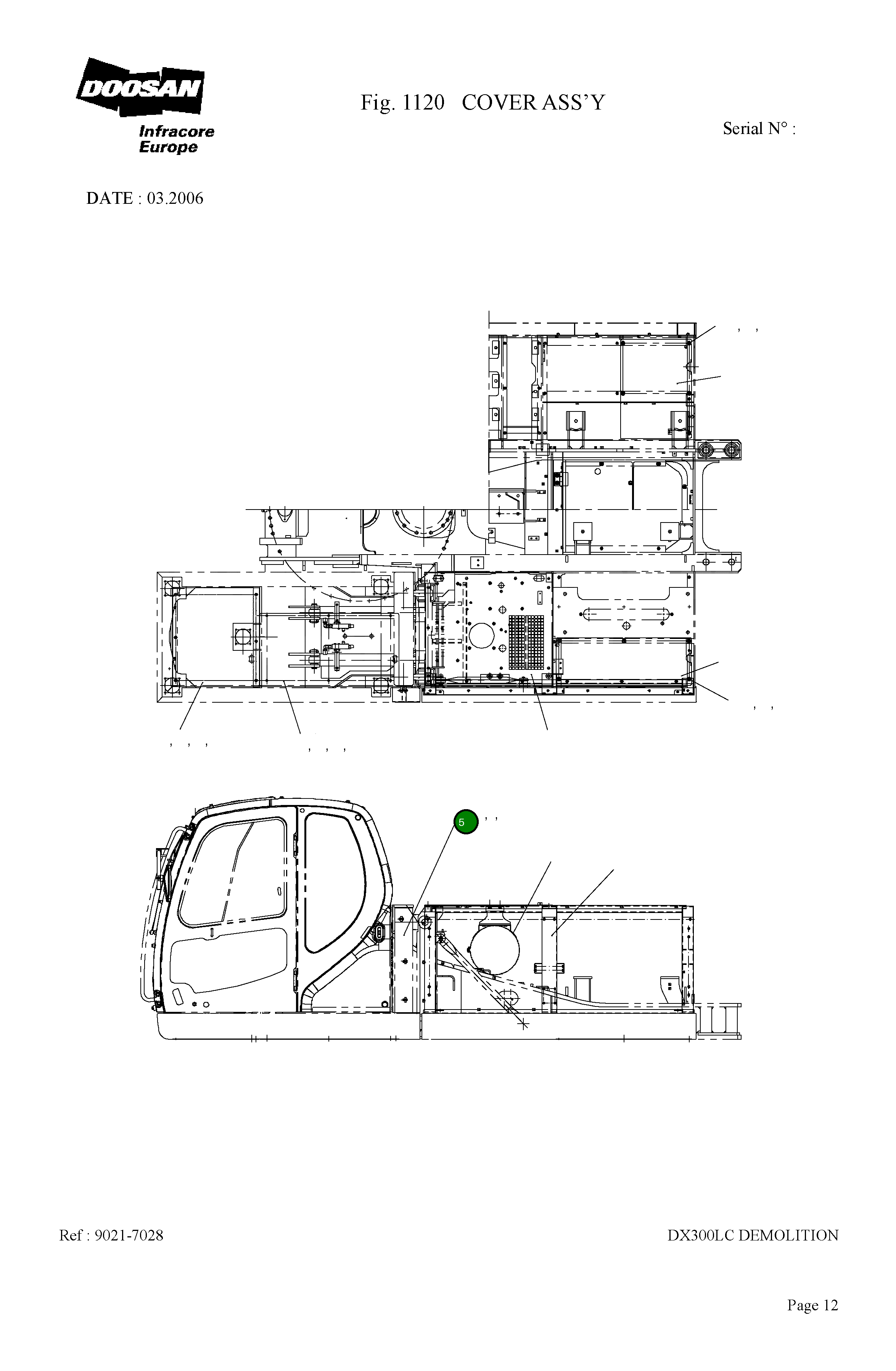 Крышка 9621-1117 Komatsu