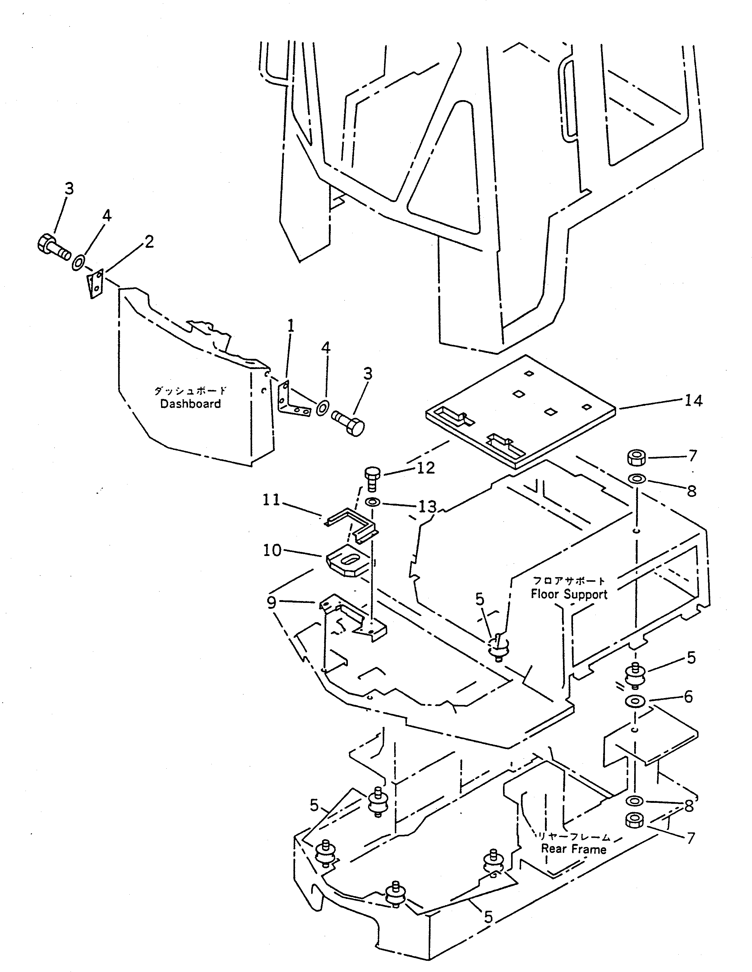 Крышка 362-Z11-1270 Komatsu