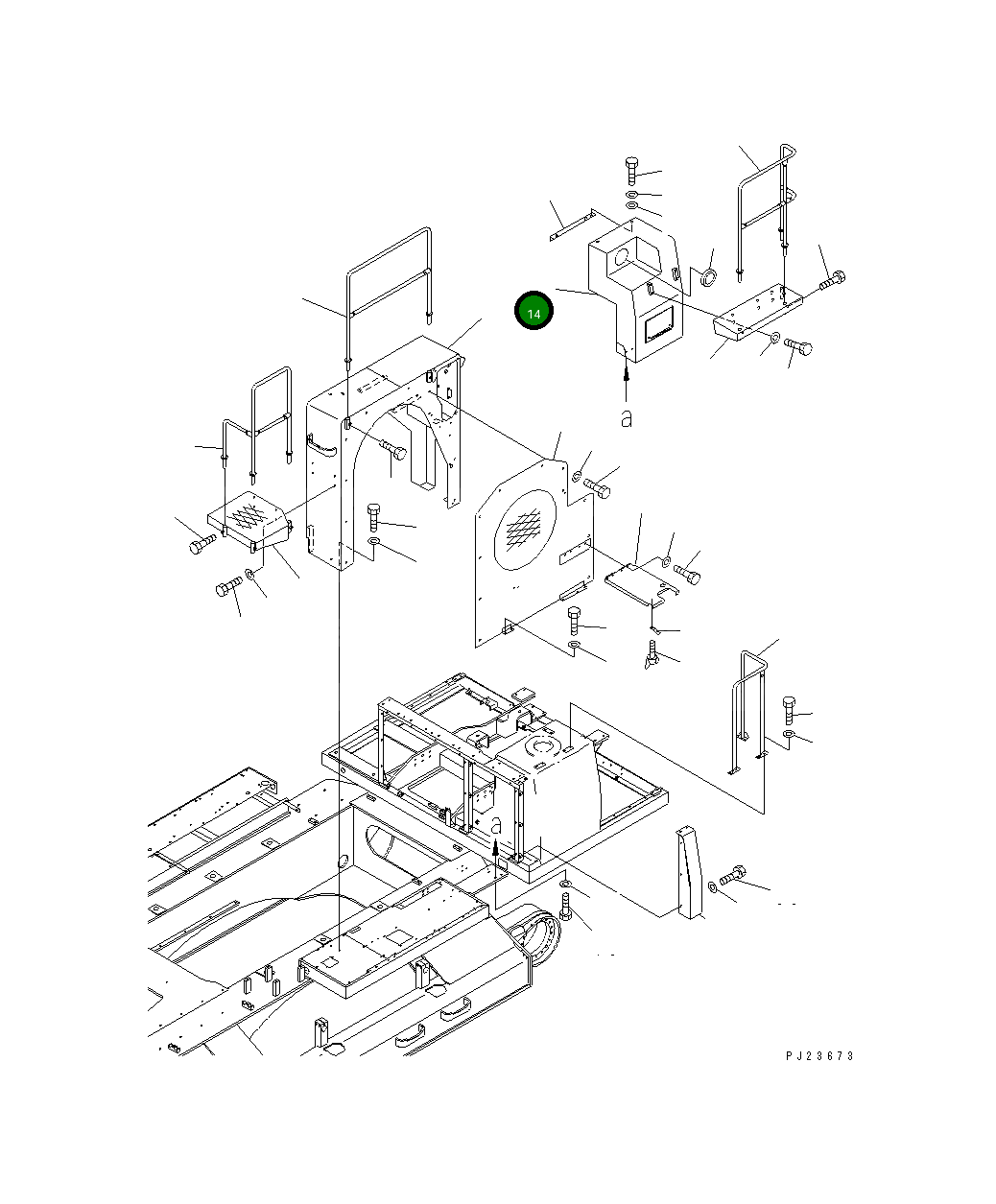 Крышка 8242-54-1121 Komatsu