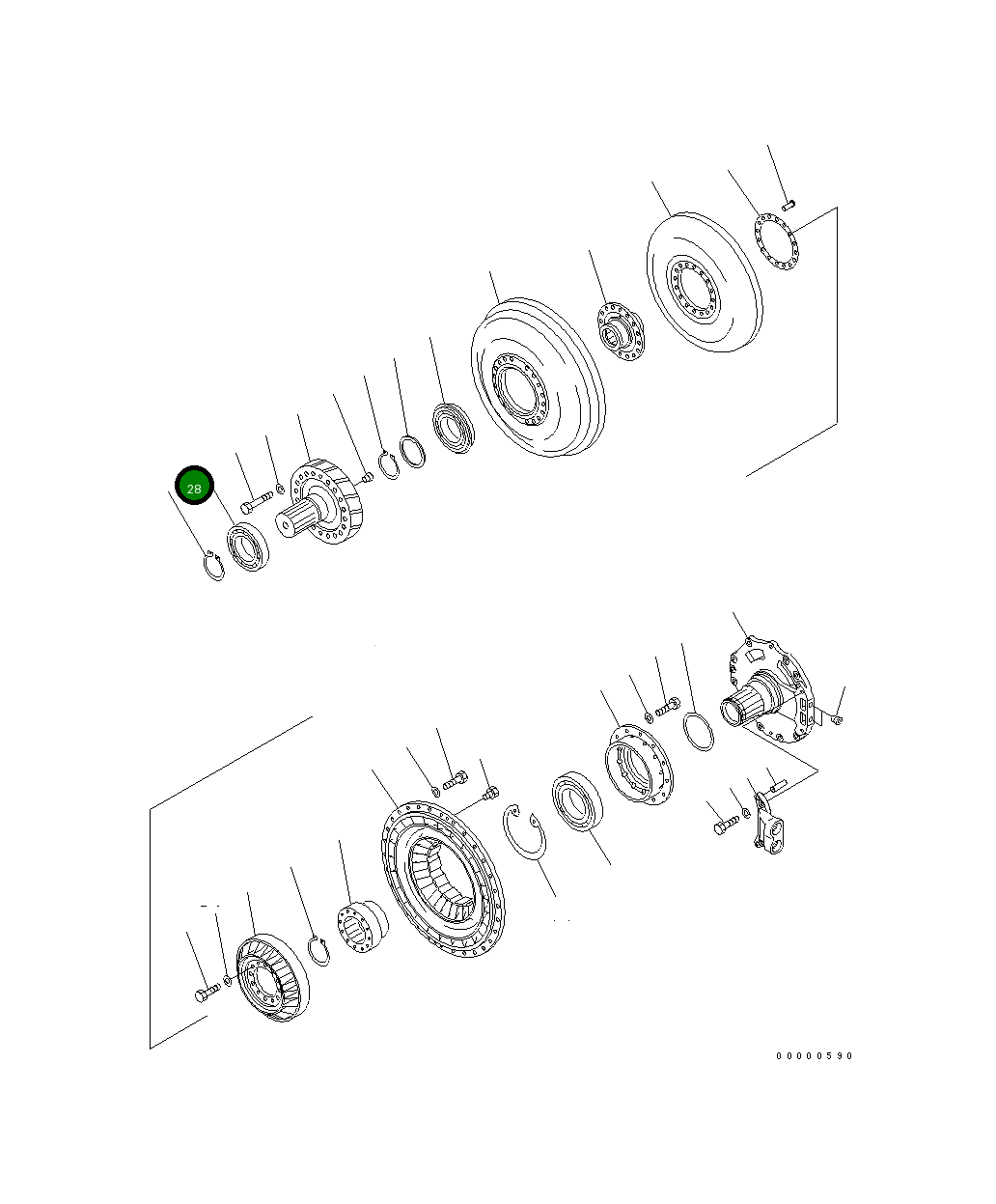 Подшипник 06031-00216 Komatsu
