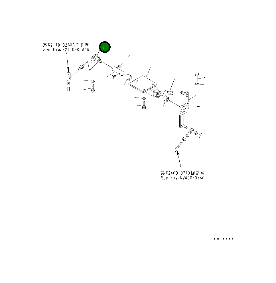 Рычаг 176-43-43281 Komatsu