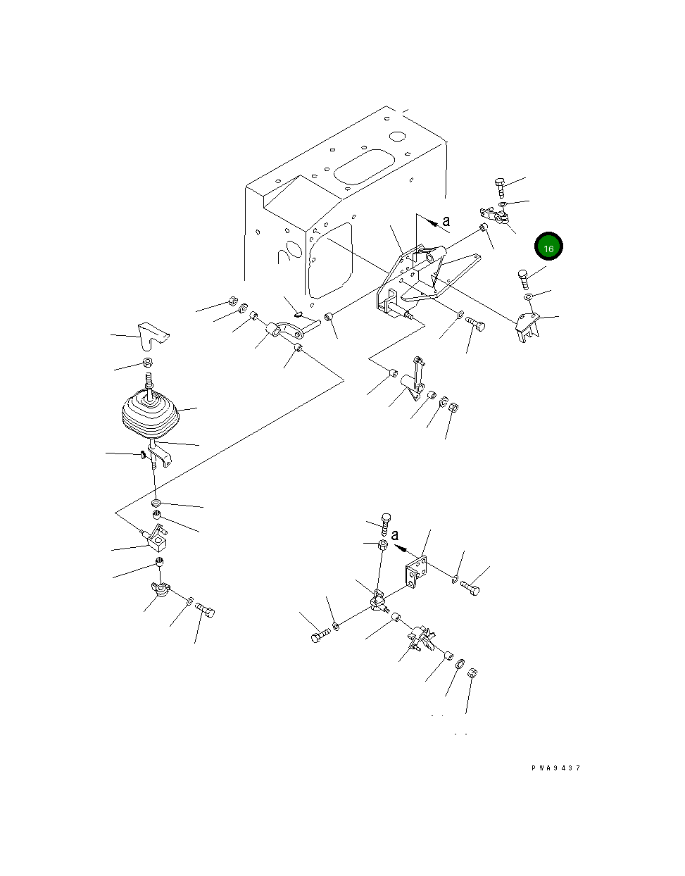 Рычаг 134-43-38770 Komatsu