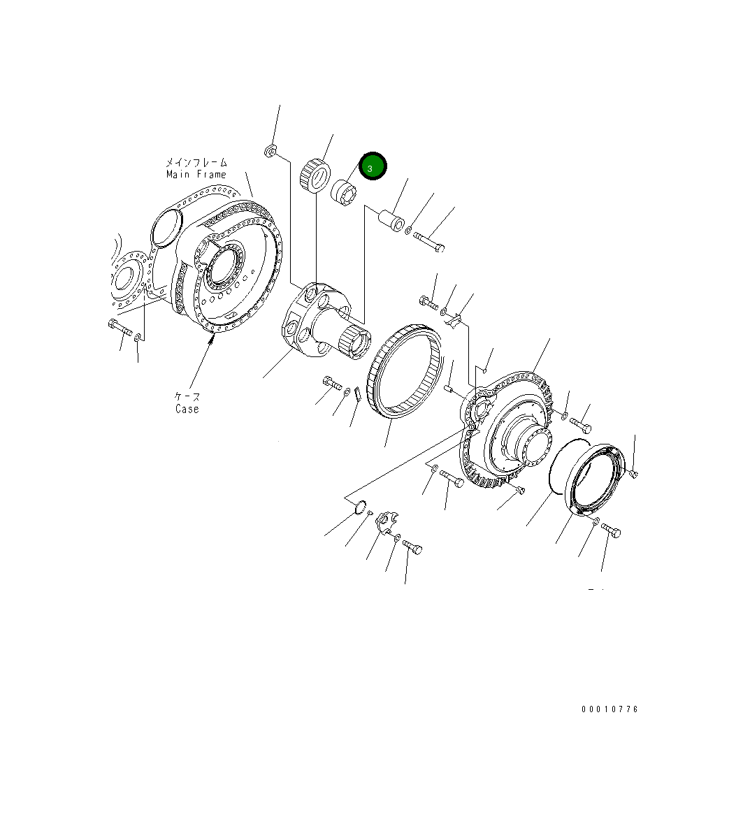 Подшипник 198-09-31331 Komatsu