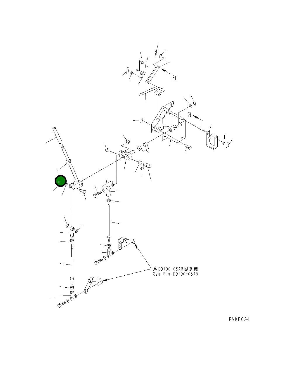Рычаг 104-43-38840 Komatsu