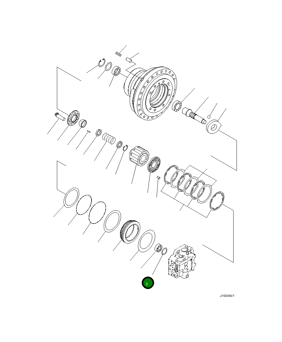 Подшипник 708-8H-32170 Komatsu