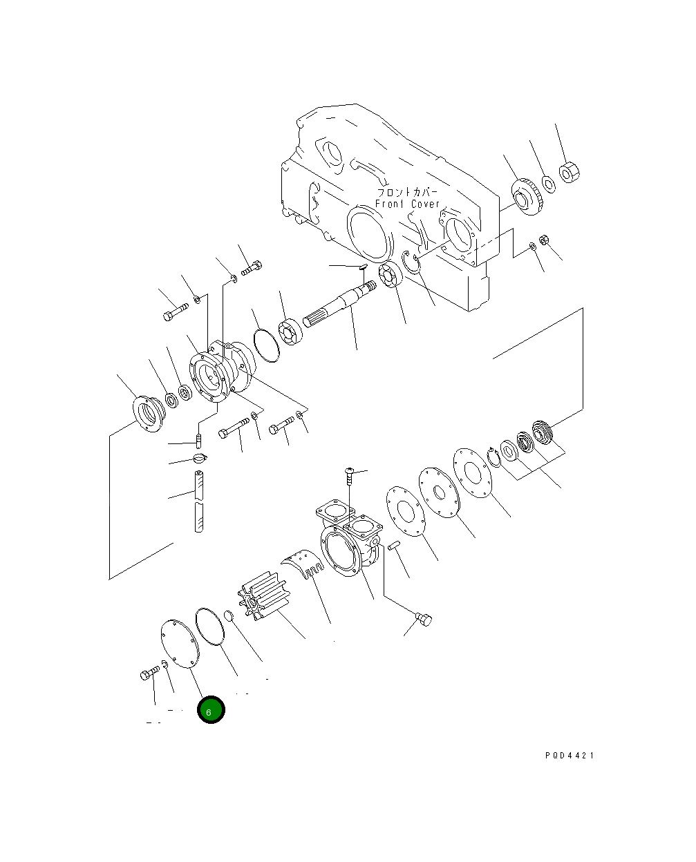 Крышка KY15906-50030 Komatsu