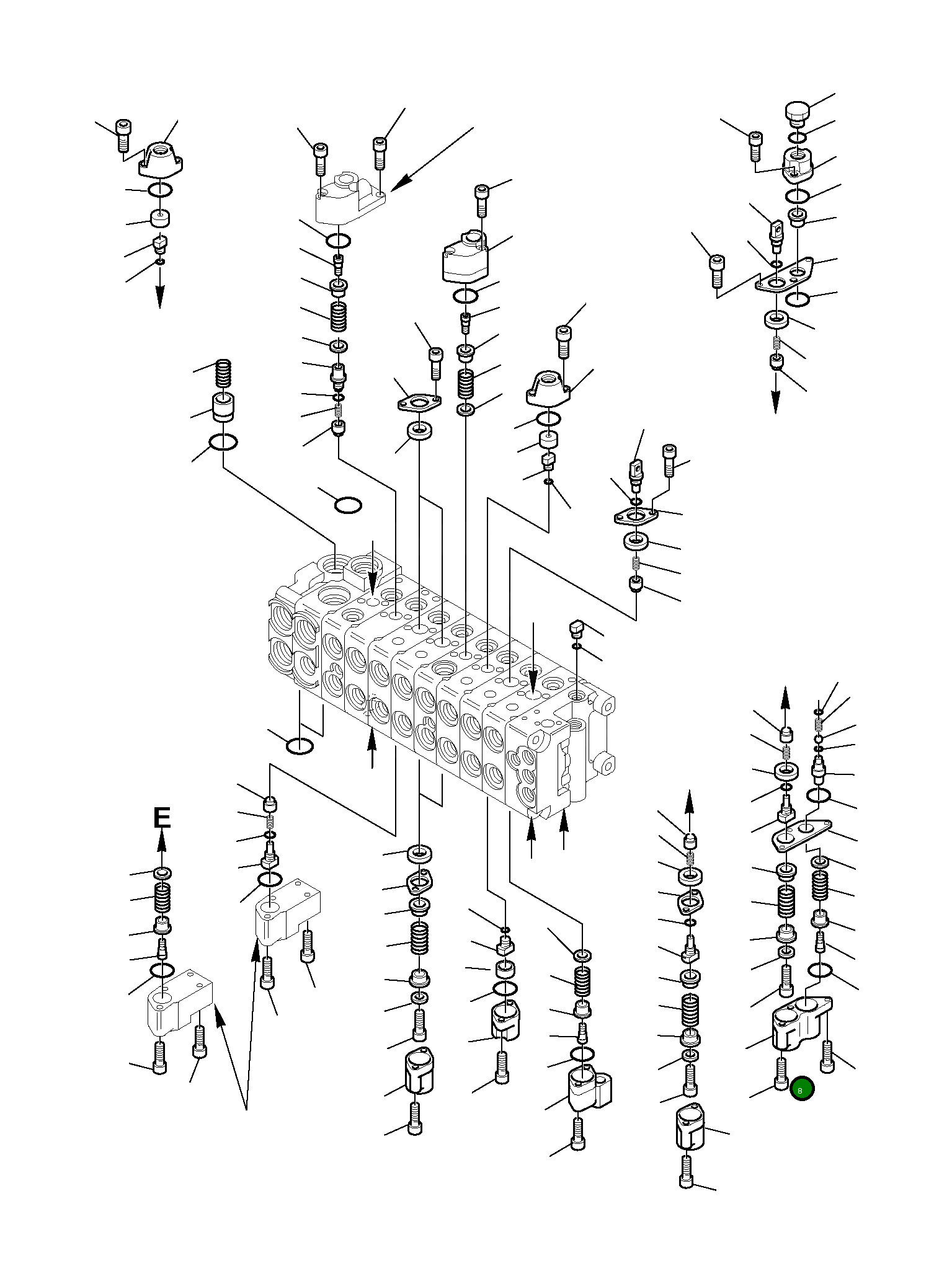 Крышка 890001586 Komatsu