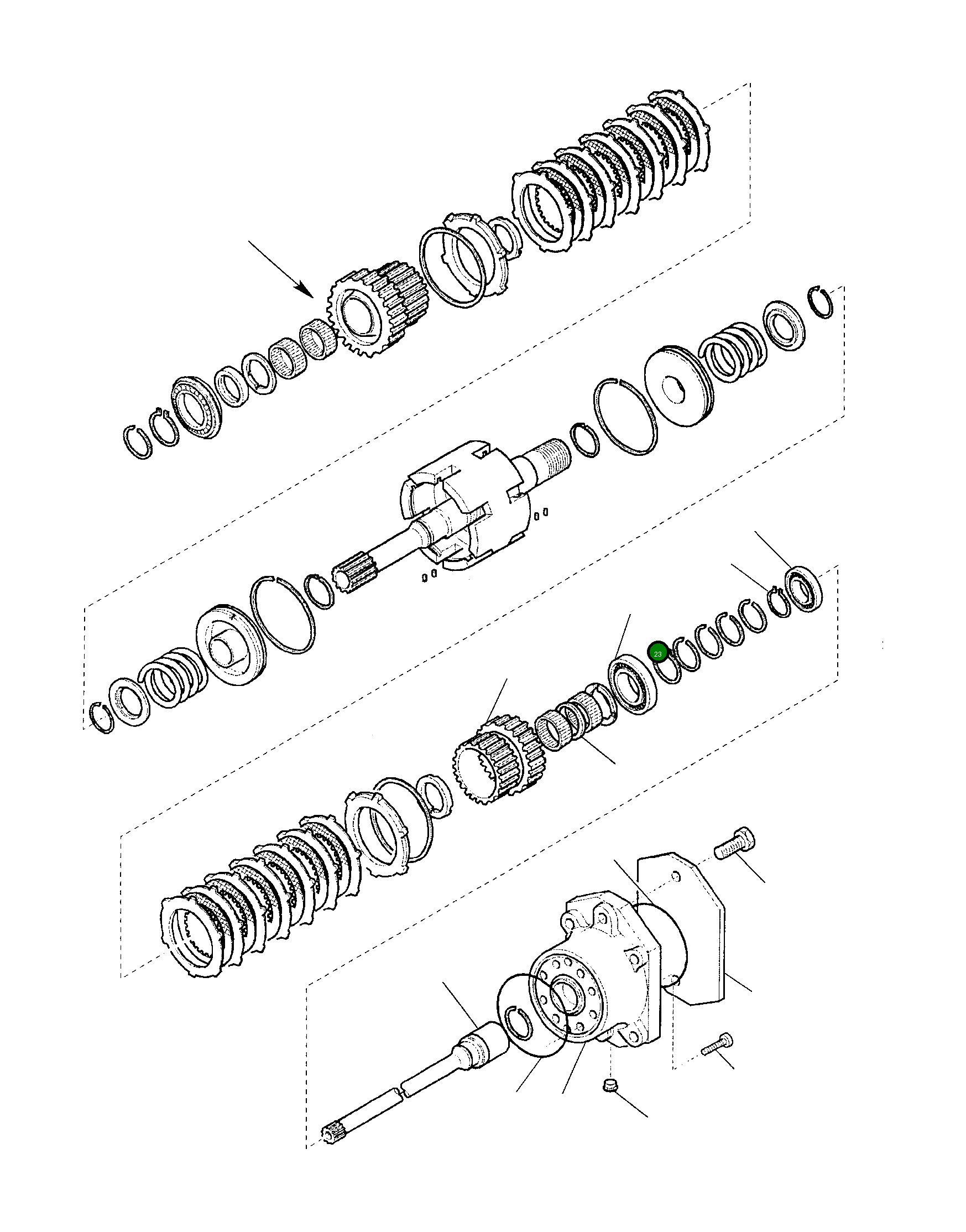 Подшипник CAO025829 Komatsu