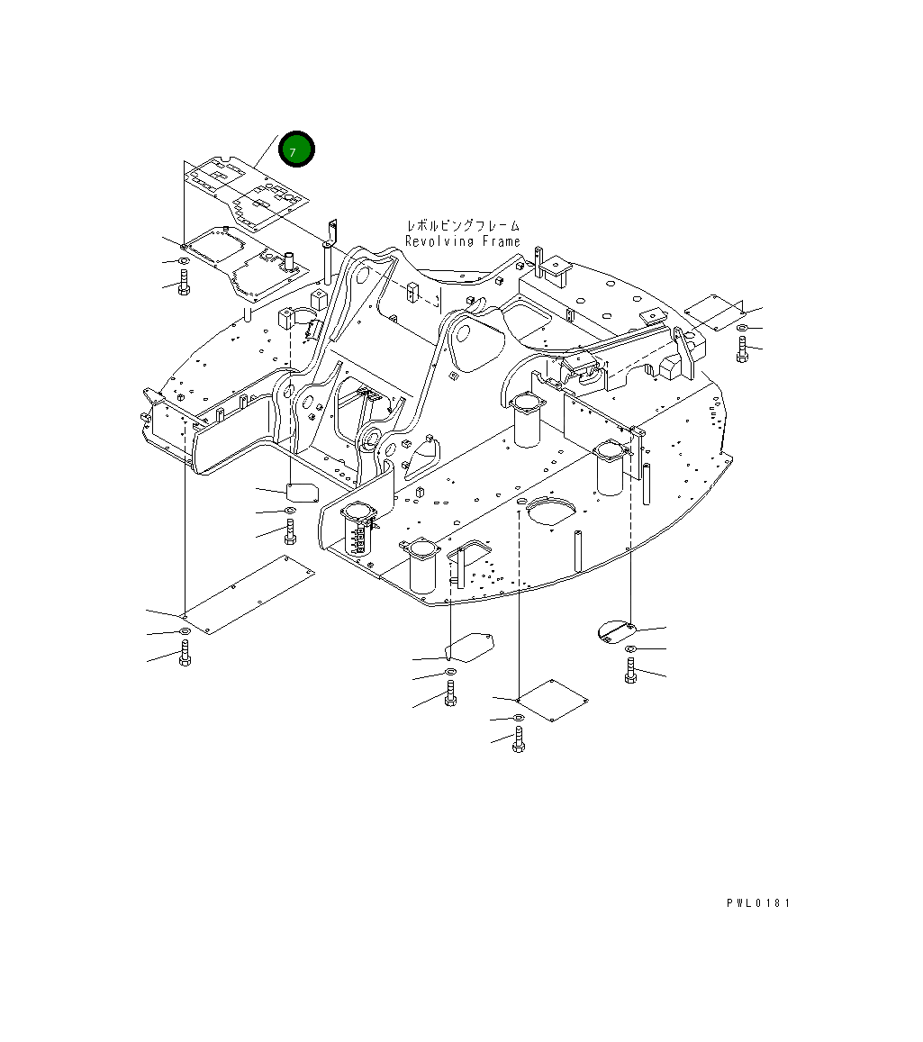 Крышка 22U-970-1230  Komatsu