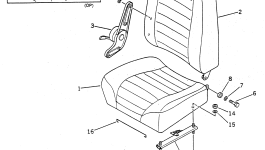 Сиденье 23S-57-12210 Komatsu