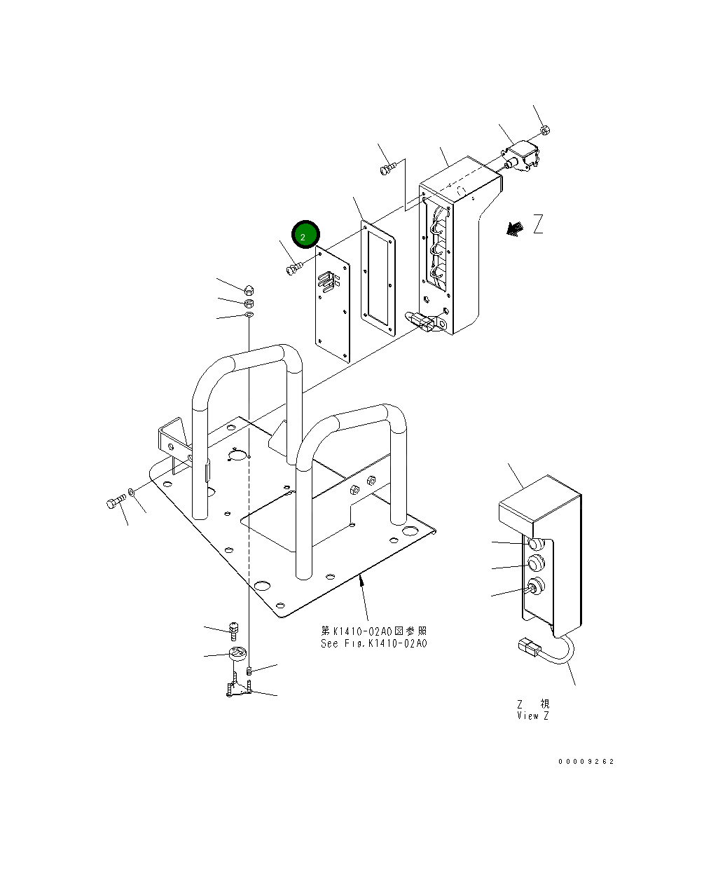 Крышка 8240-06-1350  Komatsu