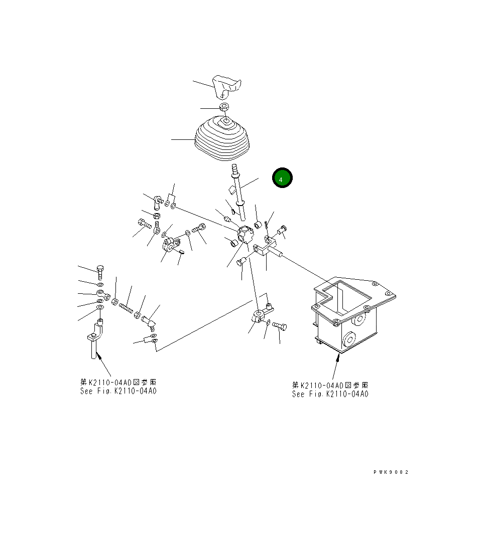 Рычаг 134-43-64320 Komatsu