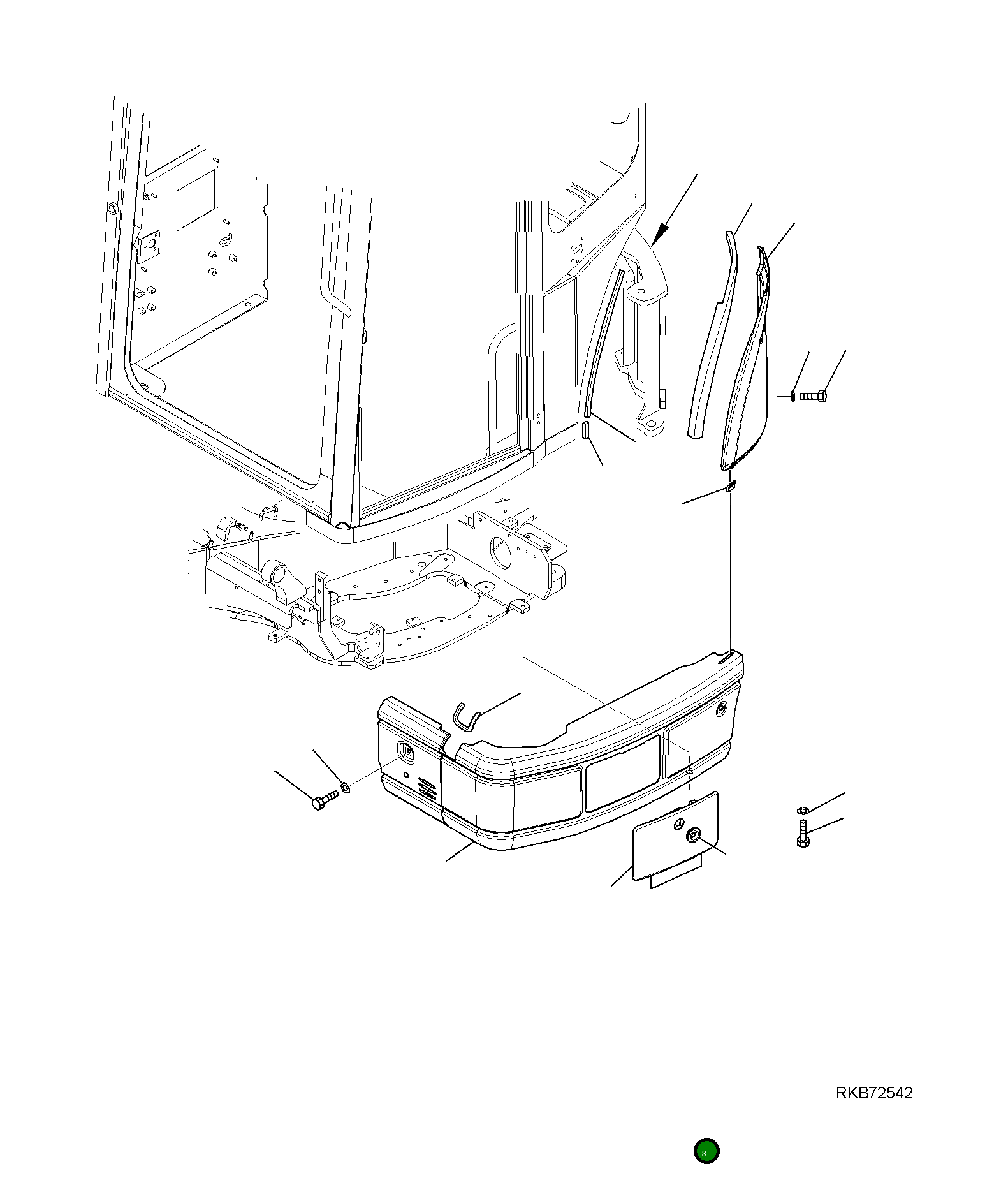 Крышка 22L-54-28920  Komatsu