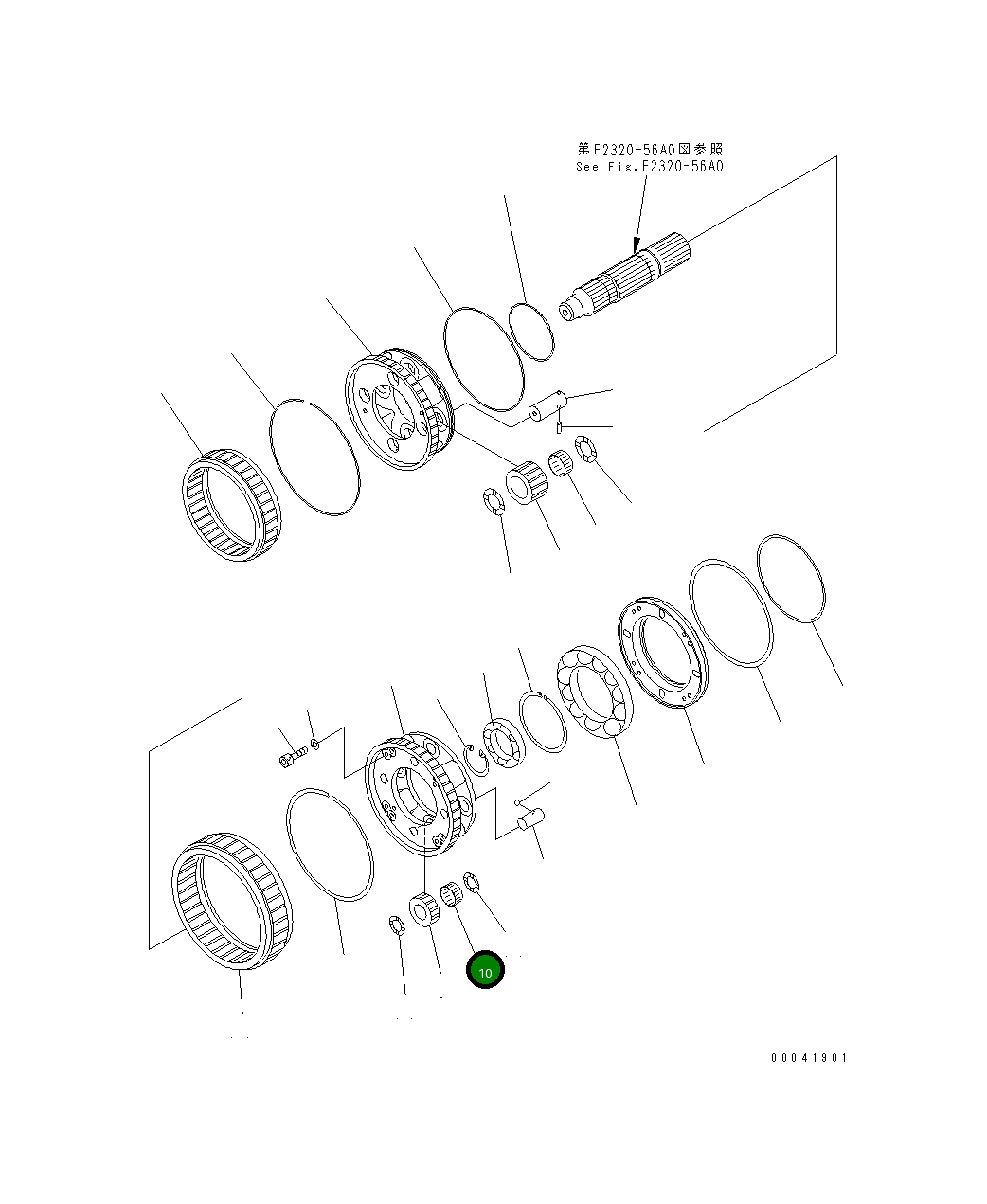 Подшипник 418-17-39311 Komatsu
