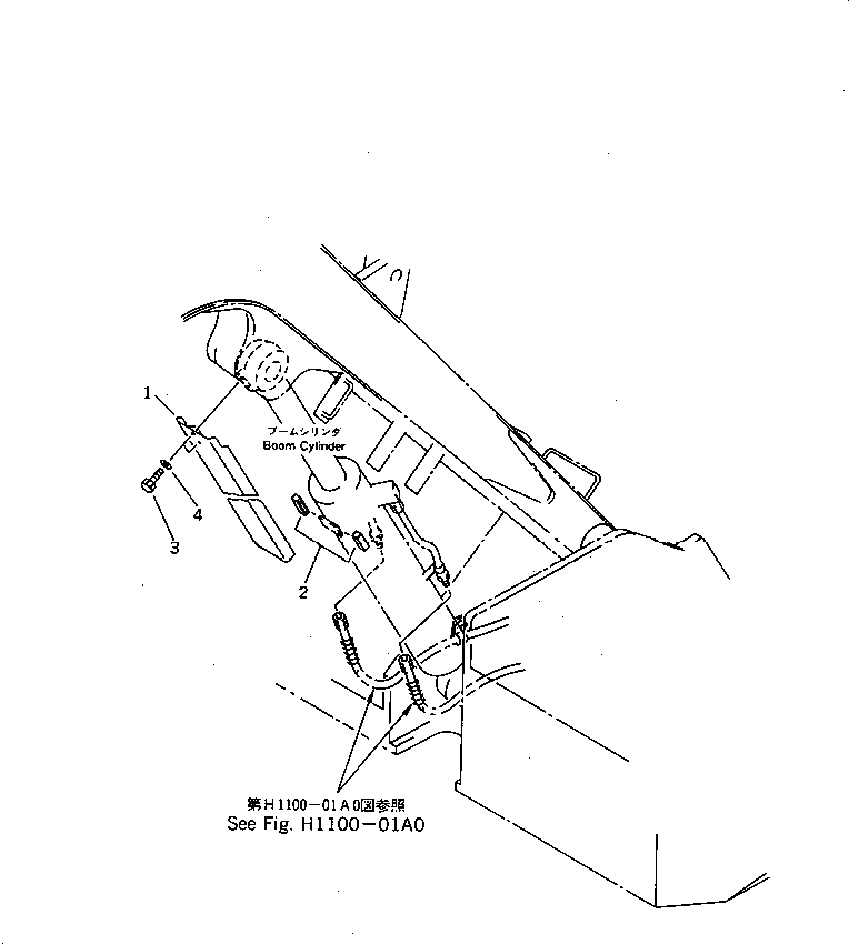 Крышка 21U-62-14280 Komatsu