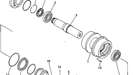 Вал 198-30-15120 Komatsu