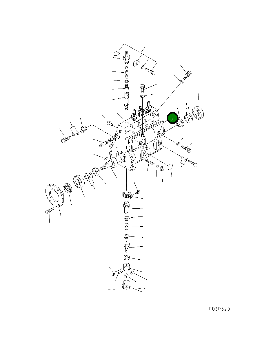 Крышка DK131013-5320 Komatsu