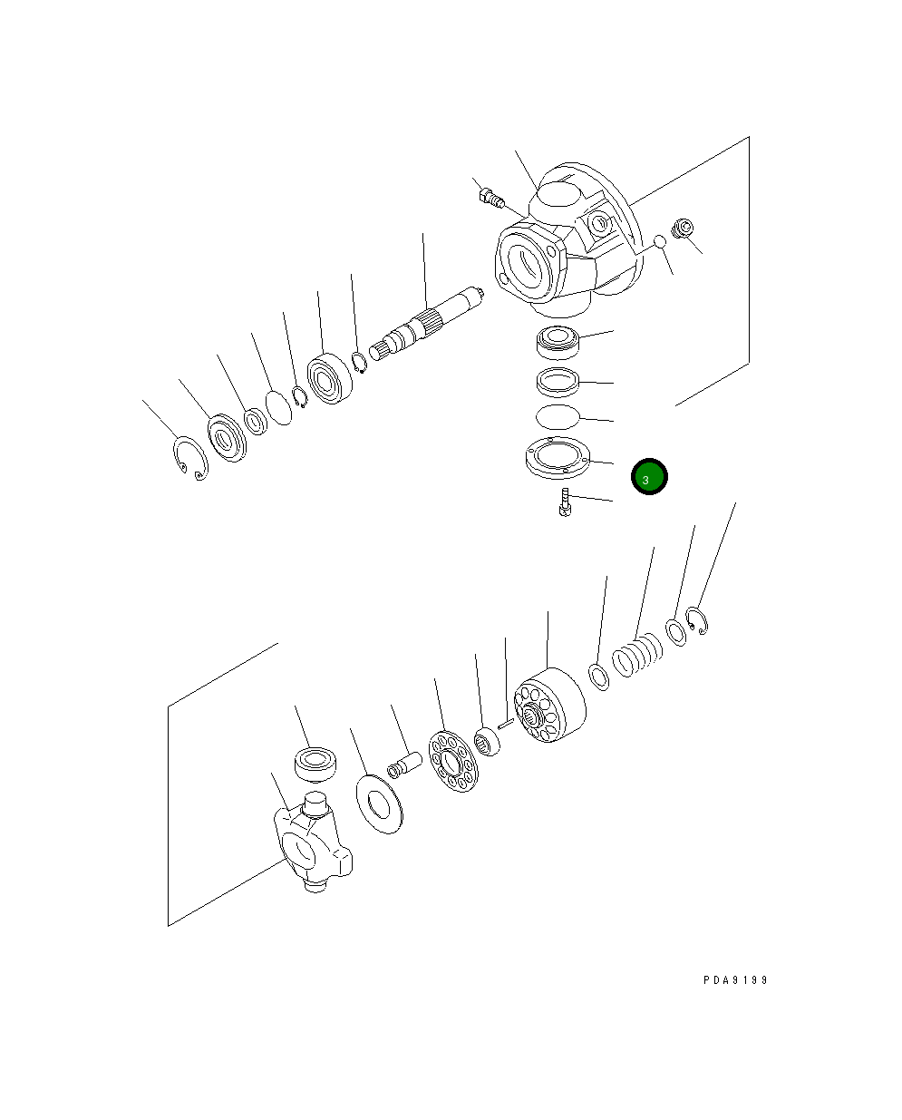 Крышка UC1100365669 Komatsu