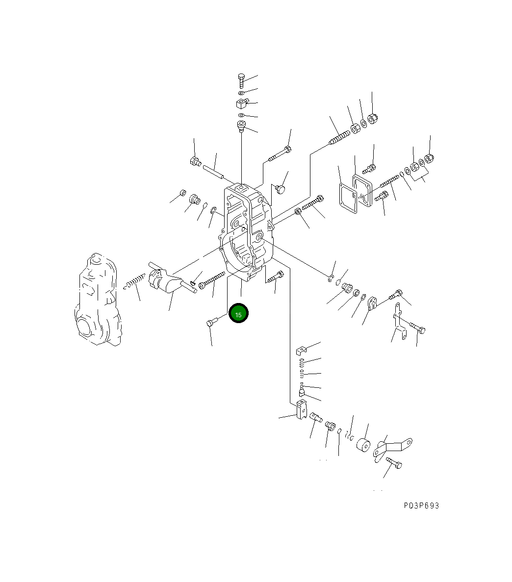 Крышка ND091011-2190 Komatsu