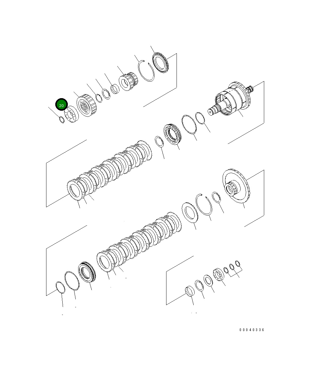 Подшипник 714-12-39340  Komatsu