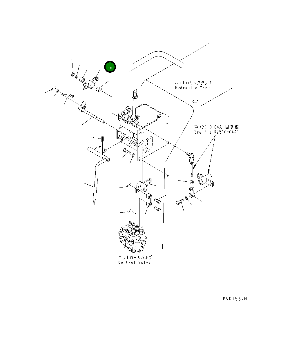 Рычаг 114-43-51431 Komatsu
