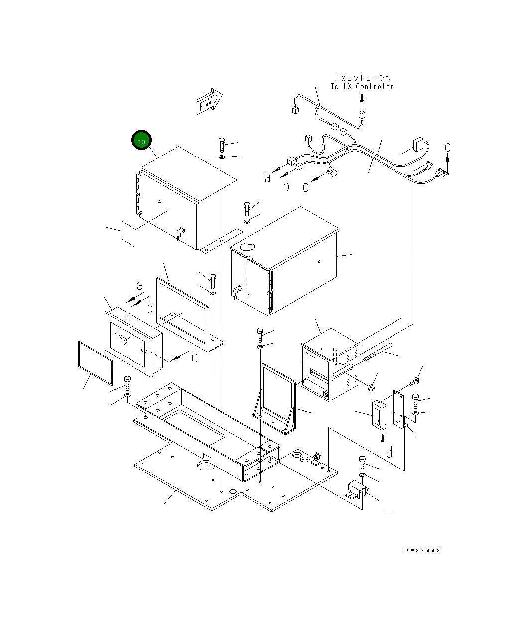 Крышка 8255-06-2220  Komatsu