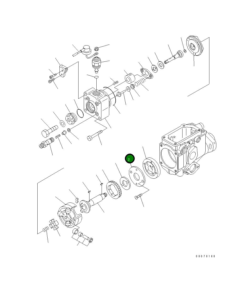 Крышка DK146103-0100 Komatsu