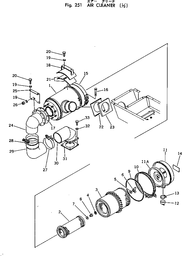Крышка M711165238020 Komatsu