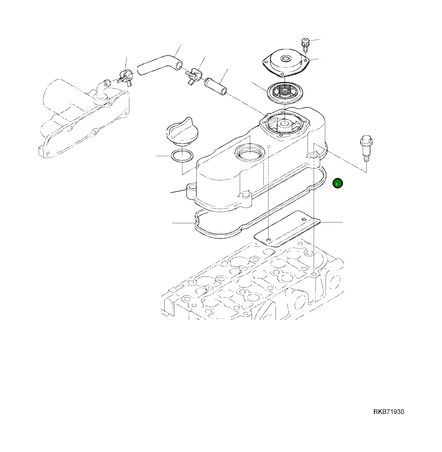Крышка KT1G801-0512-0 Komatsu