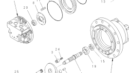 Вал TZ110D2002-00 Komatsu