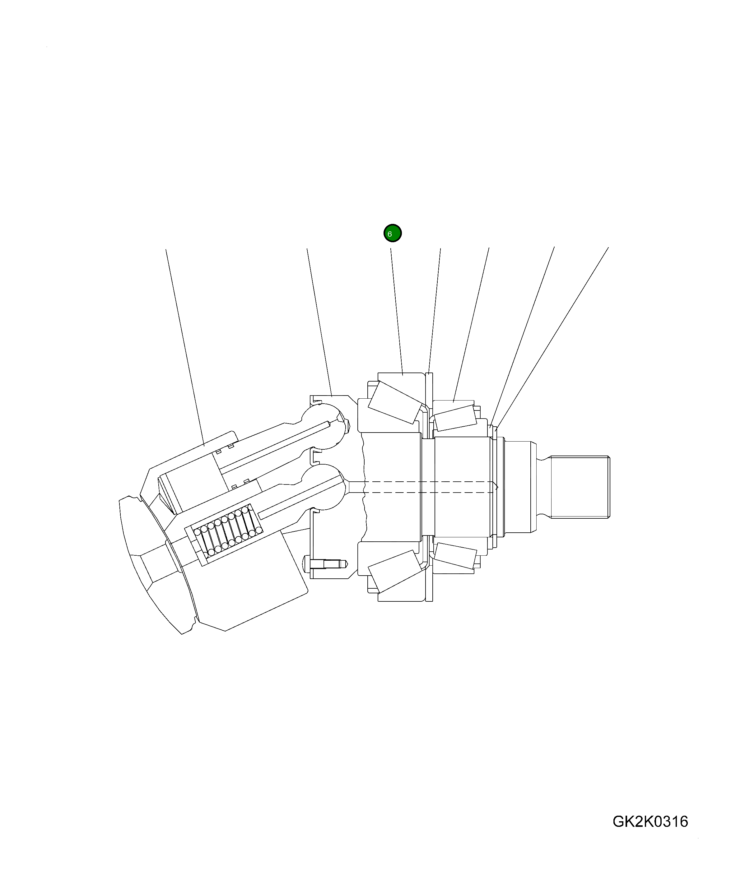 Подшипник 42R-17-H0R52 Komatsu