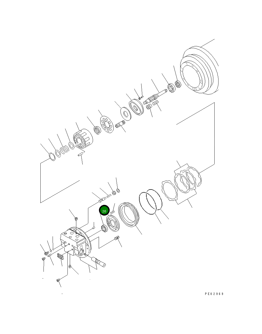 Подшипник 06000-06203 Komatsu
