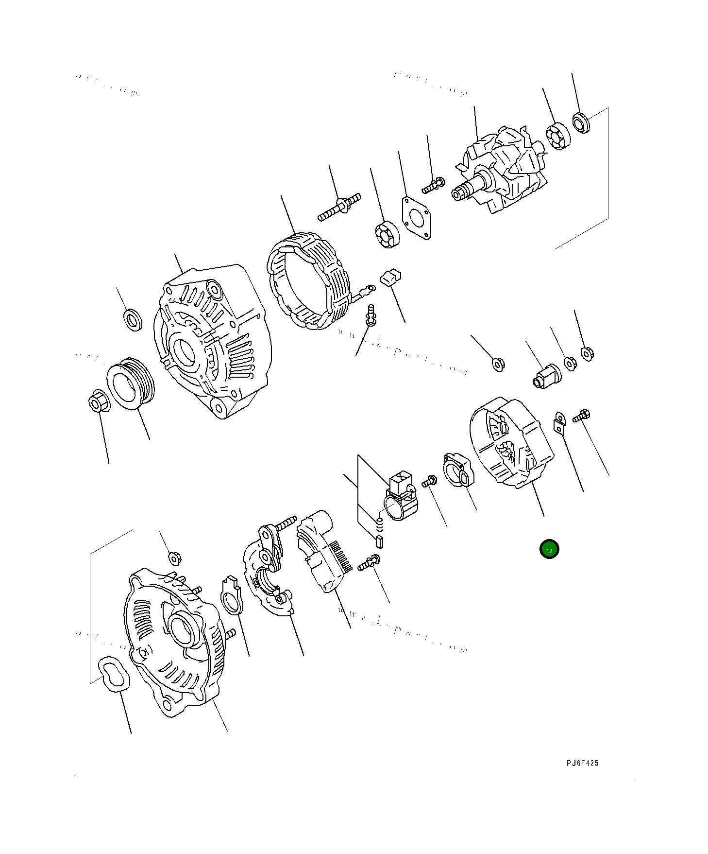 Крышка ND0215512480 Komatsu