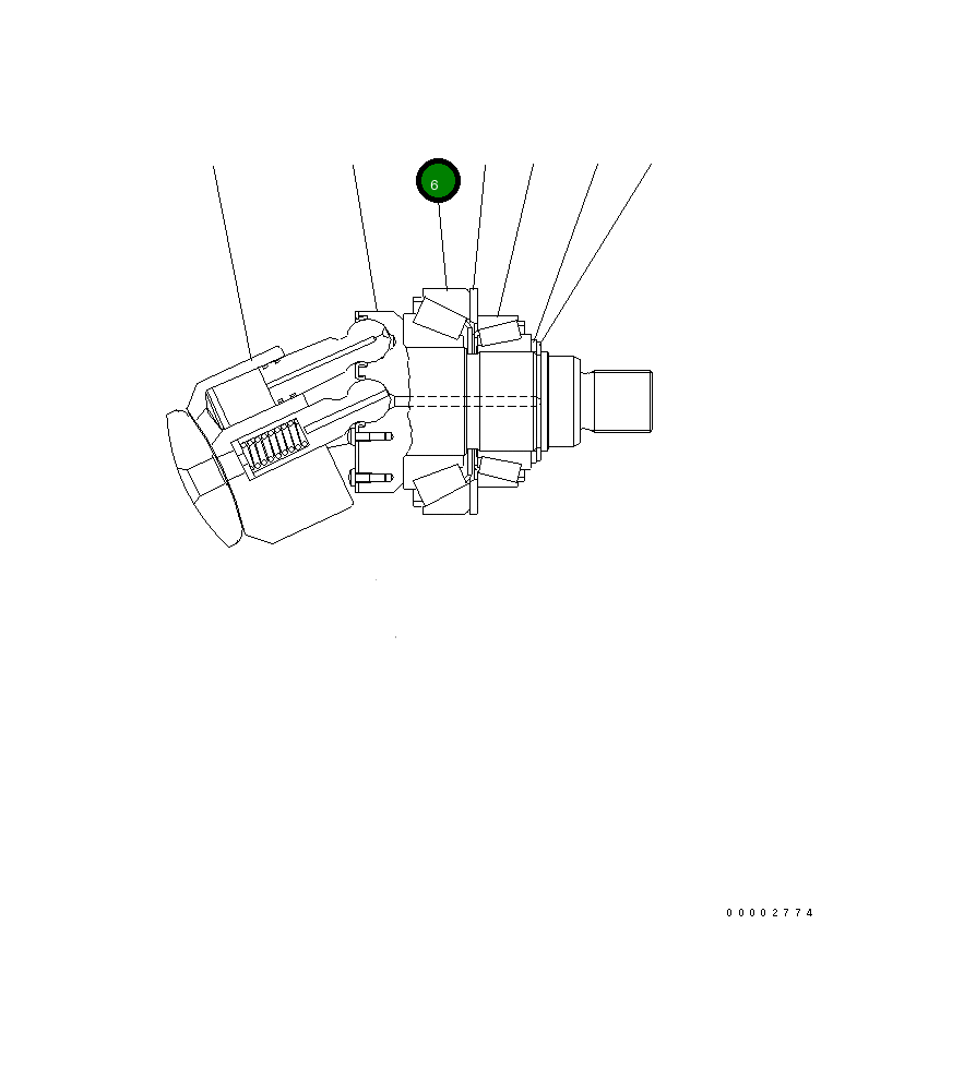 Подшипник UC1100353859 Komatsu
