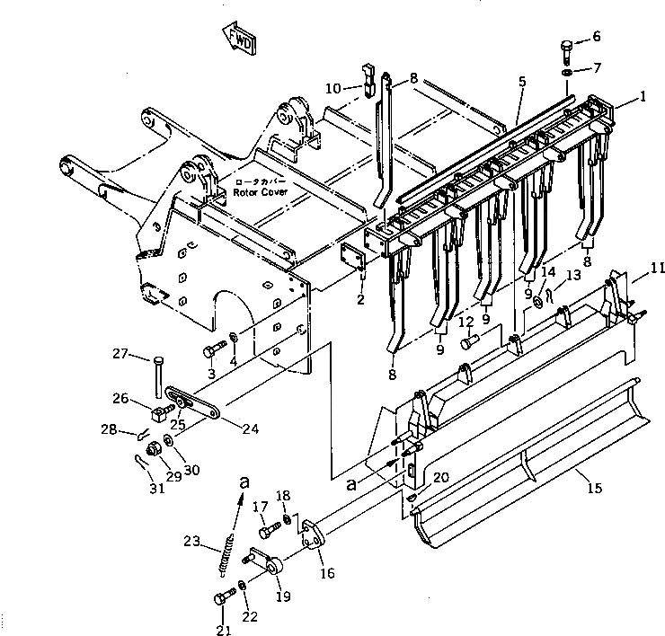 Крышка KZ10-01-2911 Komatsu