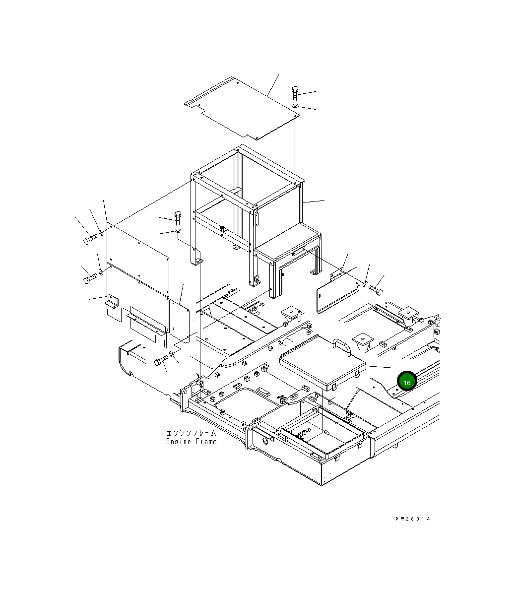 Крышка 8298-54-1761 Komatsu