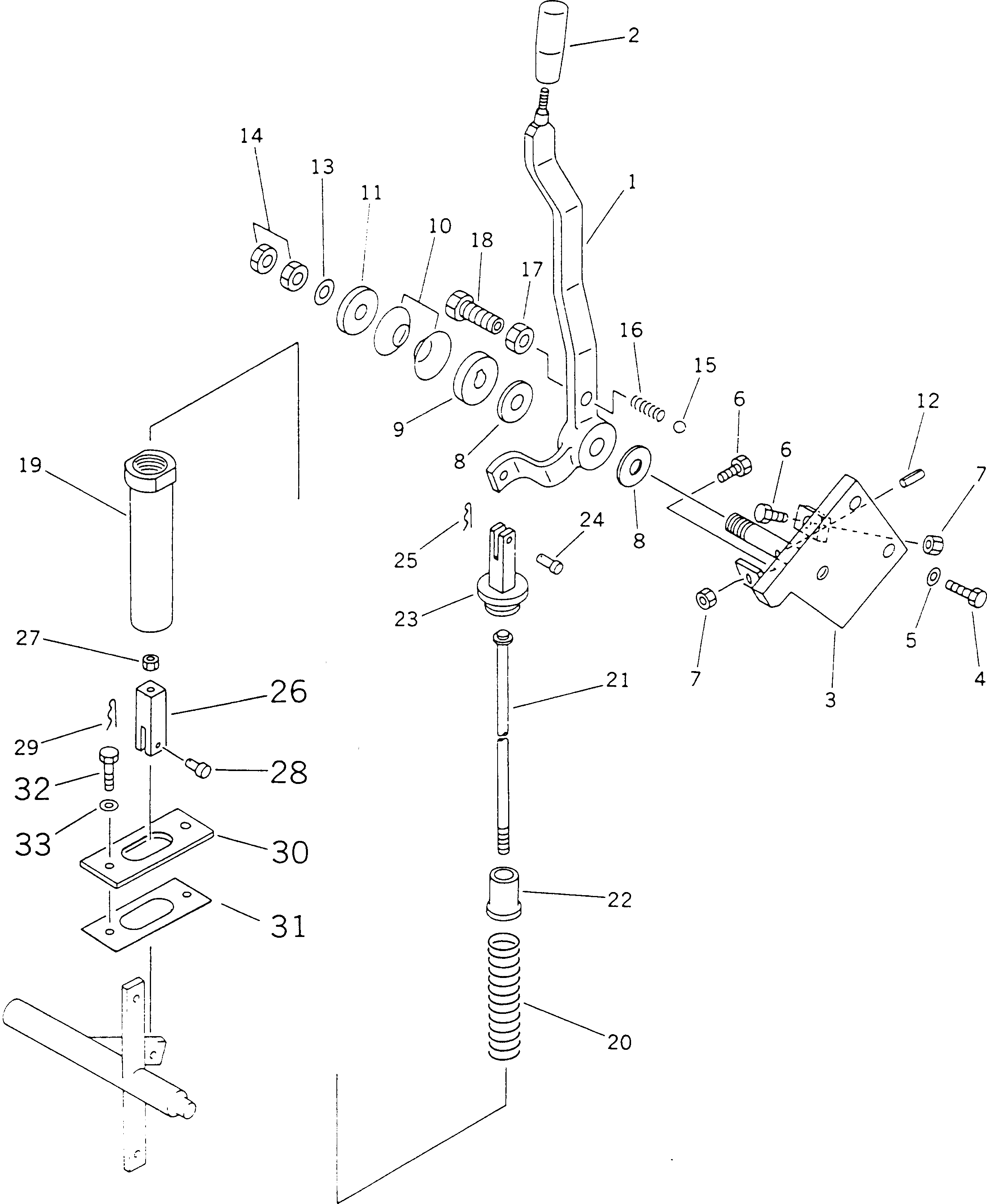 Рычаг 23B-43-12150 Komatsu