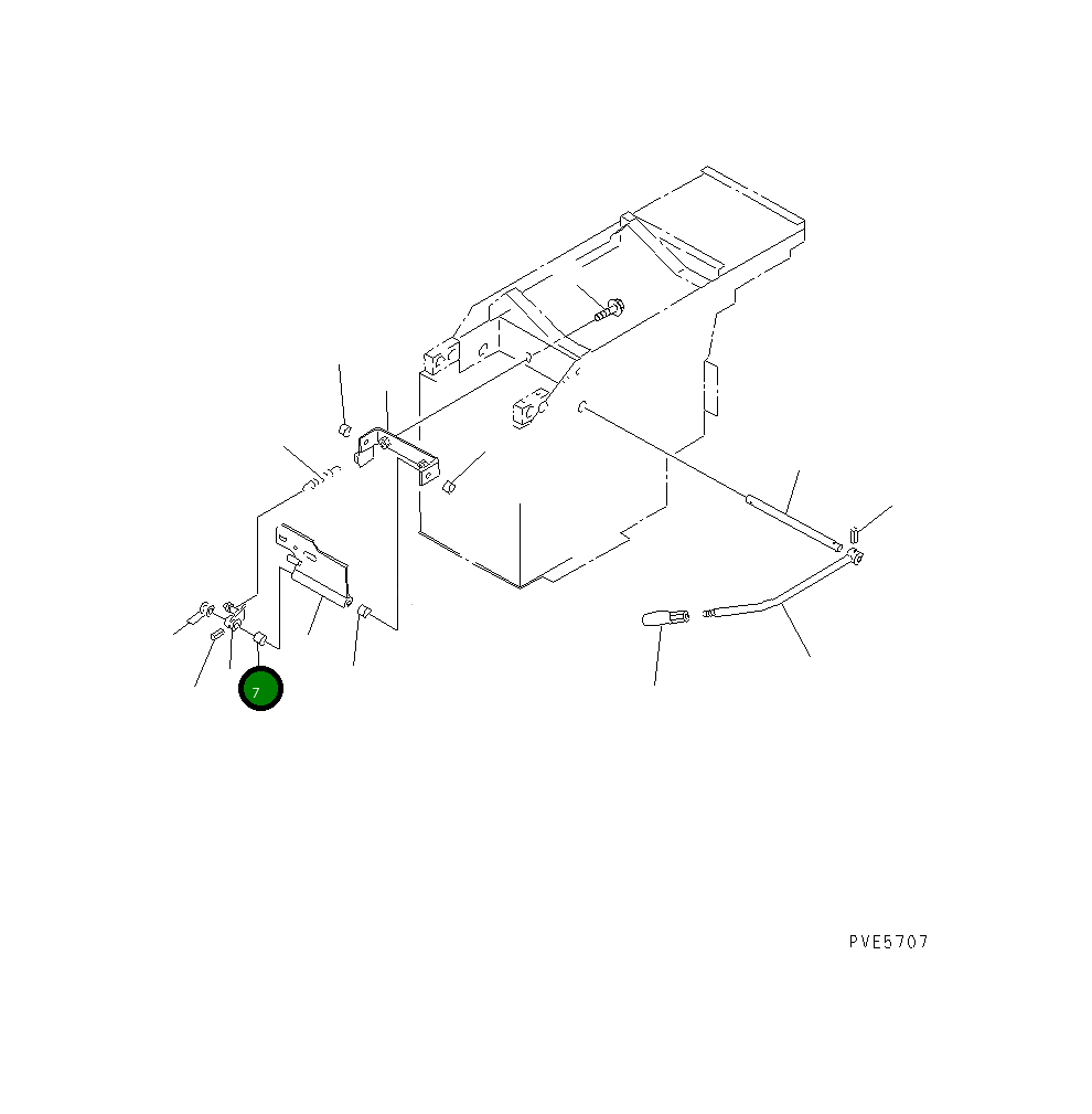 Рычаг 421-43-28520 Komatsu