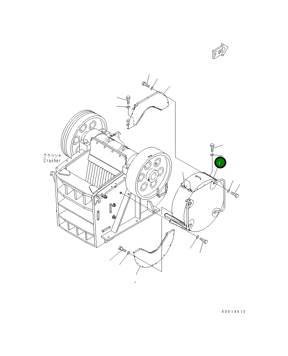 Крышка 8295-54-2216  Komatsu