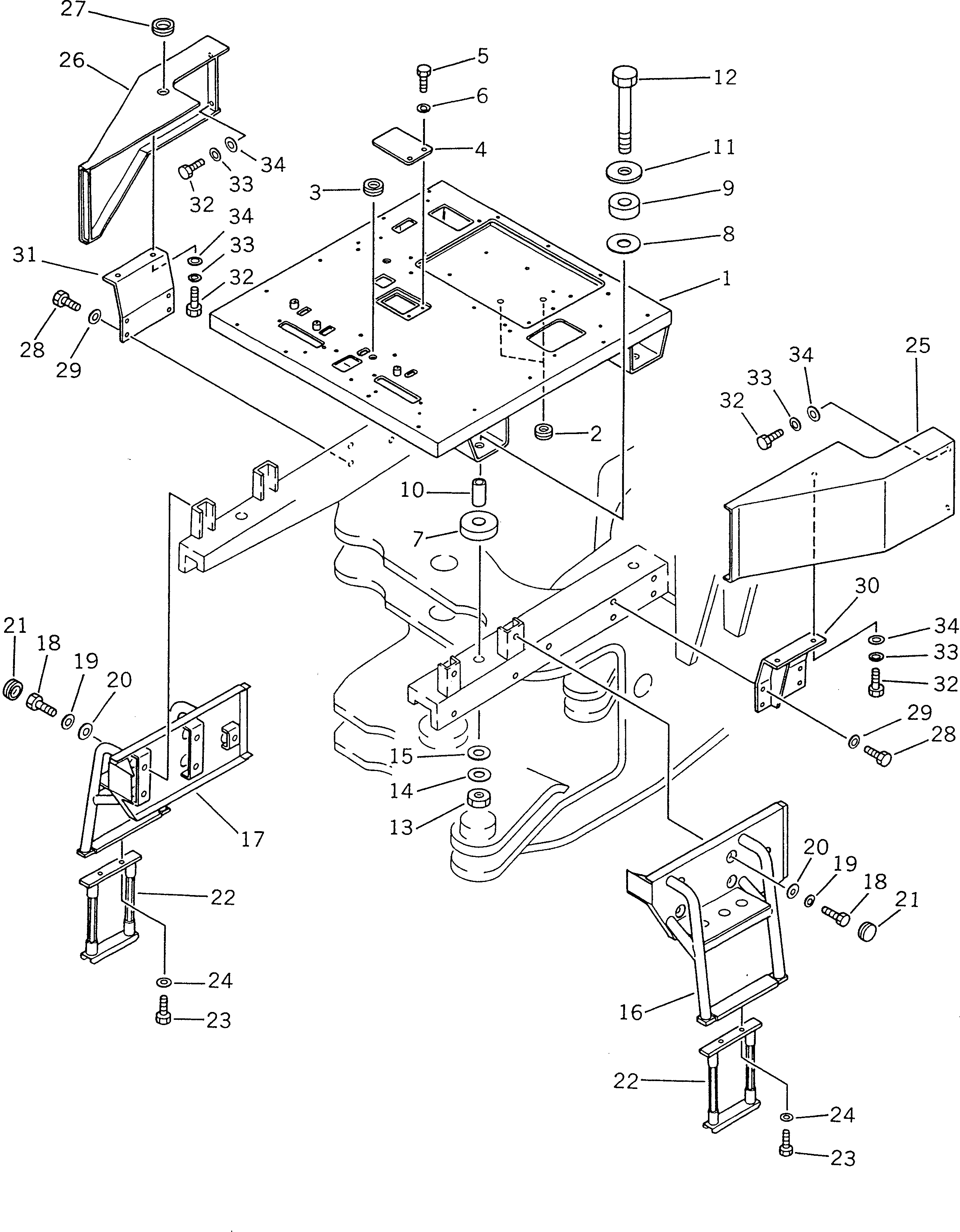 Крышка 235-54-11790  Komatsu