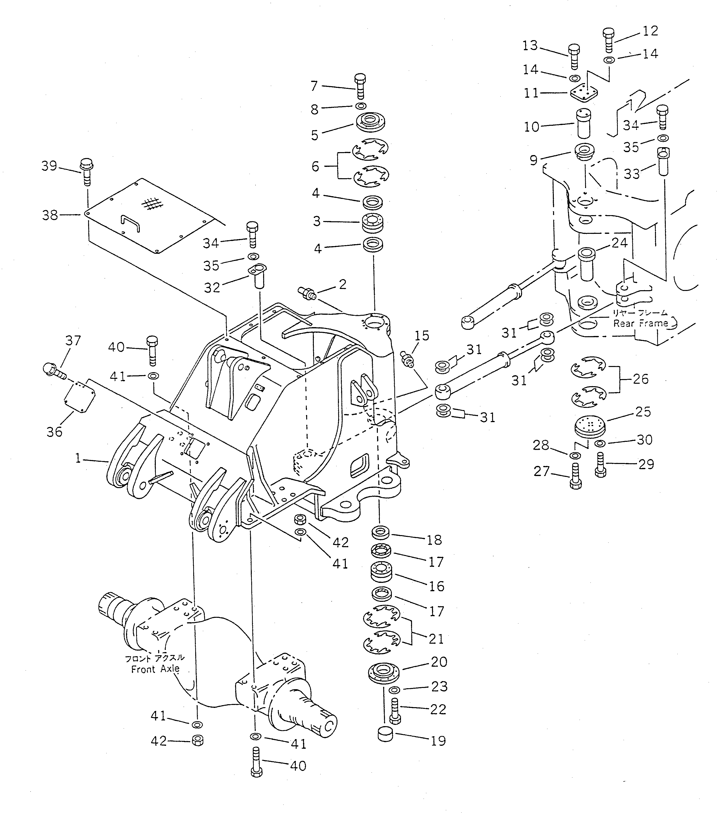 Крышка 41D-46-11130  Komatsu