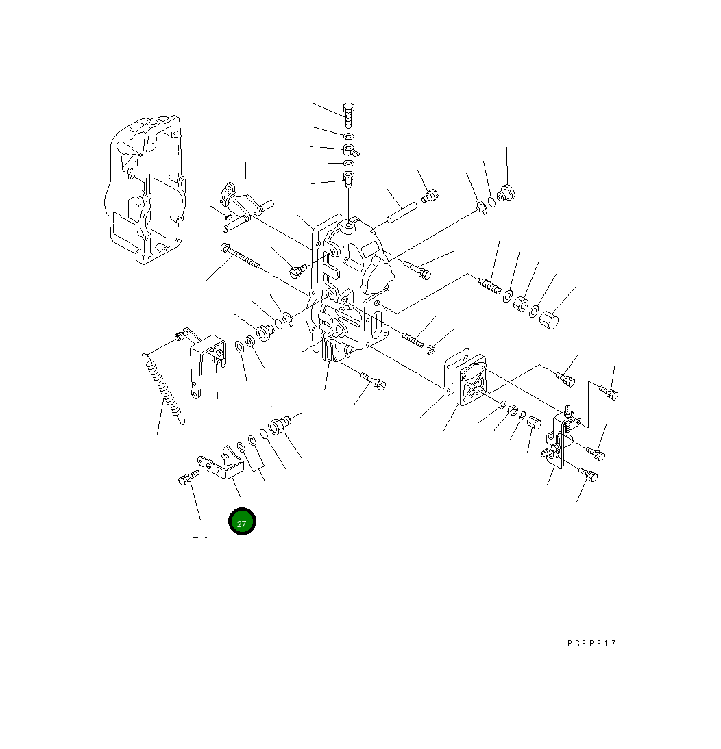 Рычаг DK154380-0400 Komatsu