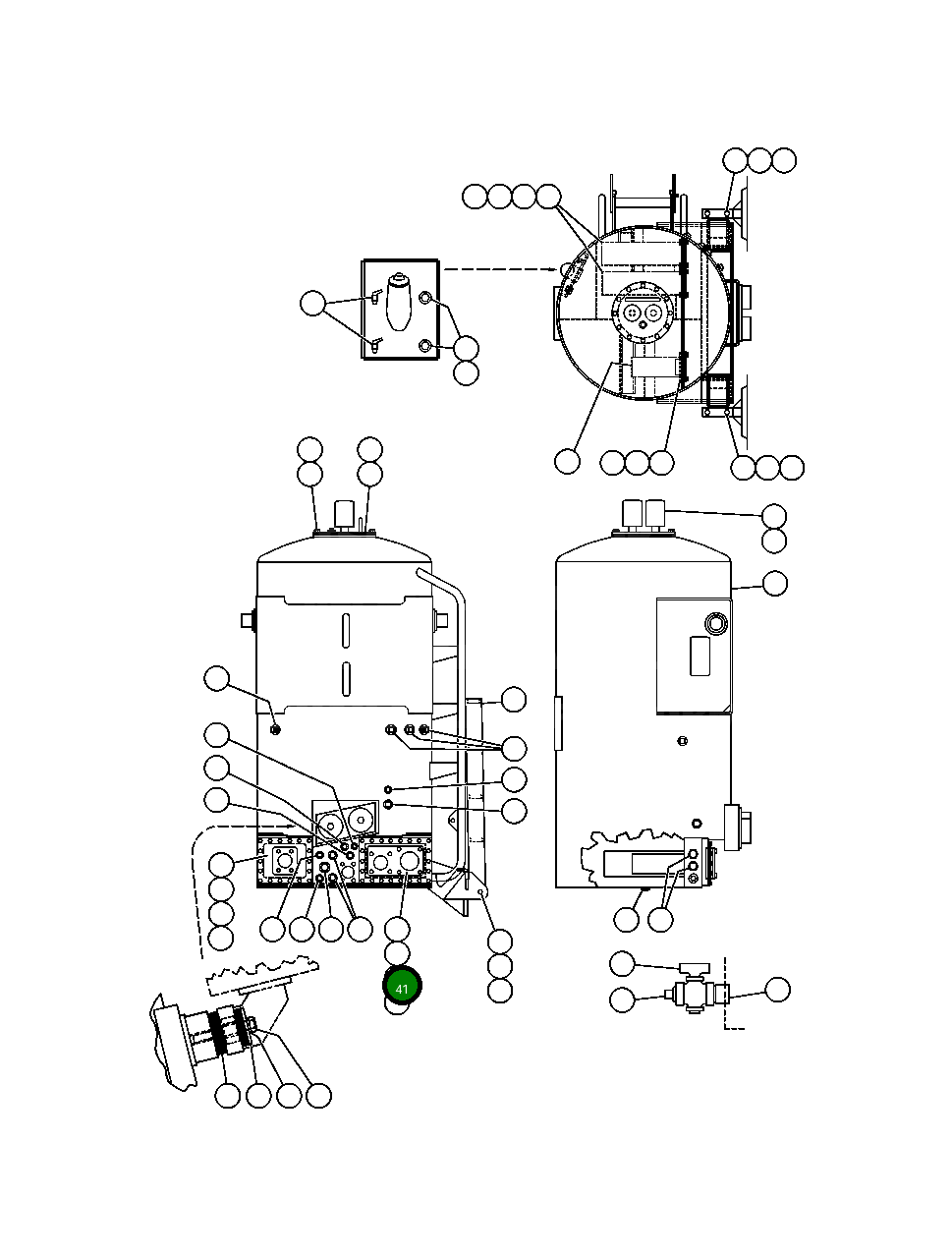Крышка TY7946 Komatsu