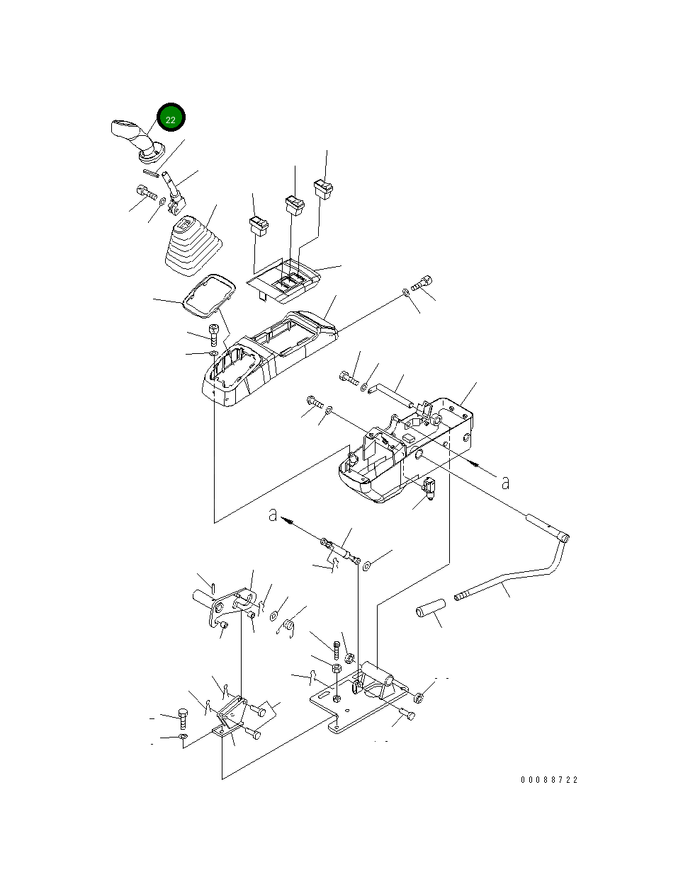 Рычаг 22F-43-31850 Komatsu
