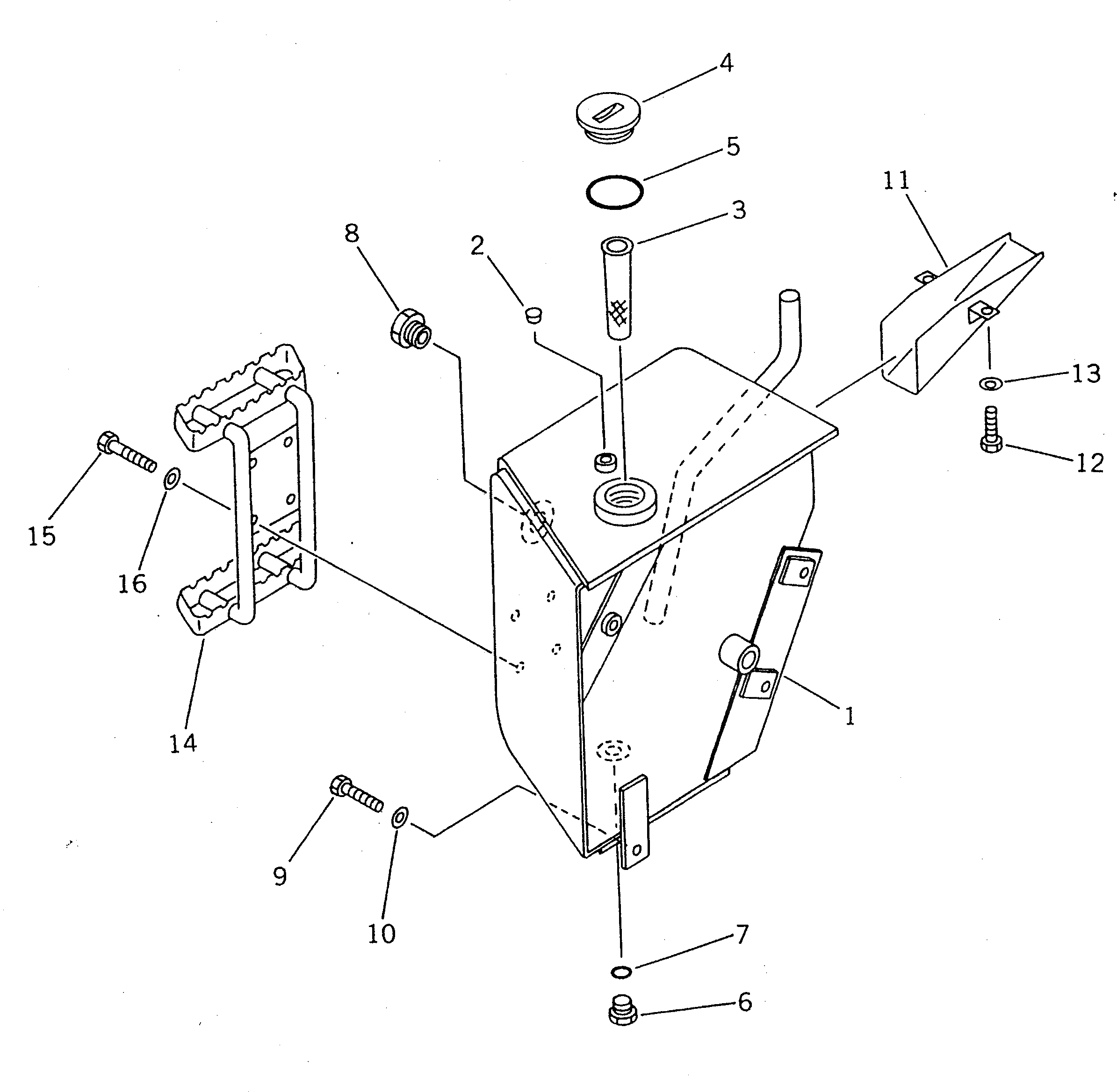 Крышка 363-60-21320 Komatsu