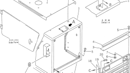 Решётка 23B-54-15510 Komatsu