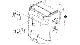 Крышка,L.H 421-56-11380 Komatsu